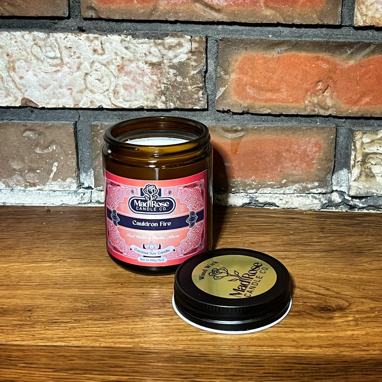 Cauldron Fire -  7 oz Wood Wick Candle