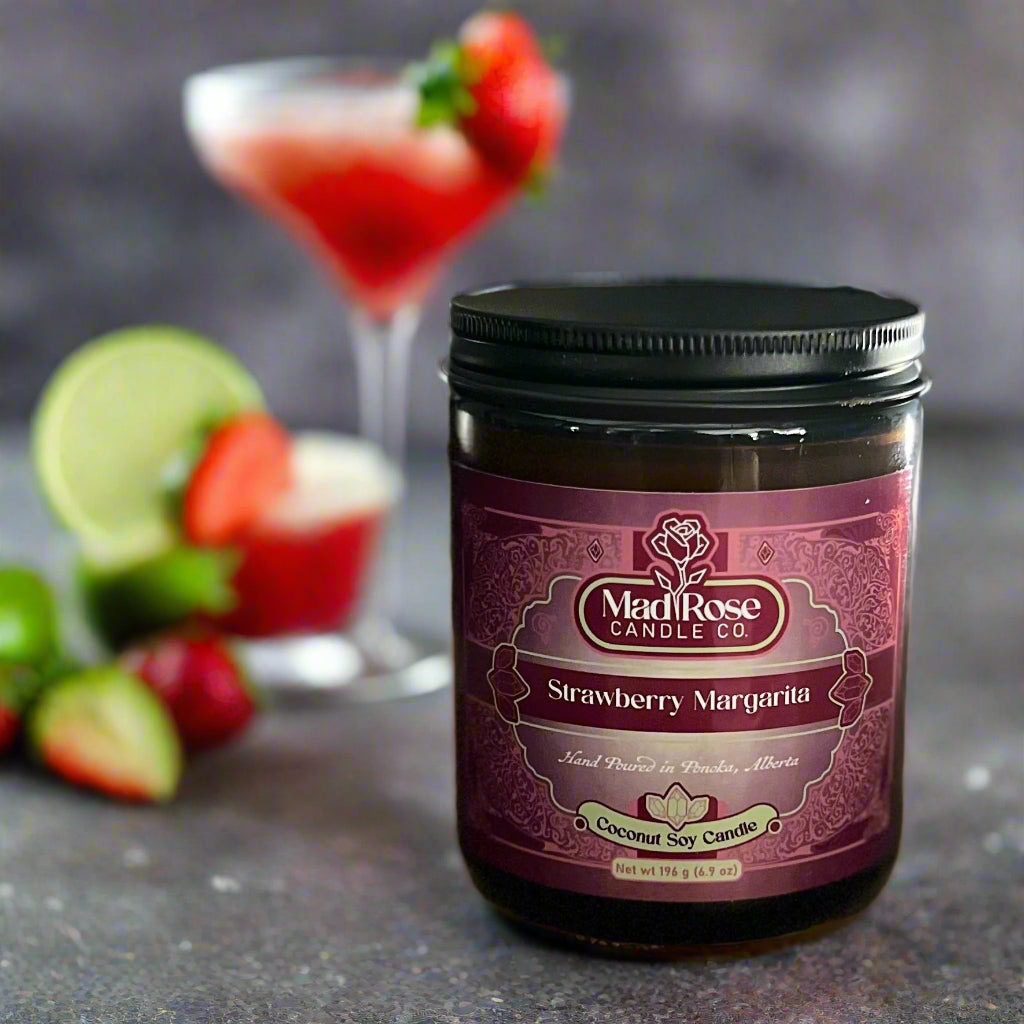 Strawberry Margarita - 7 oz Wood WIck Candle