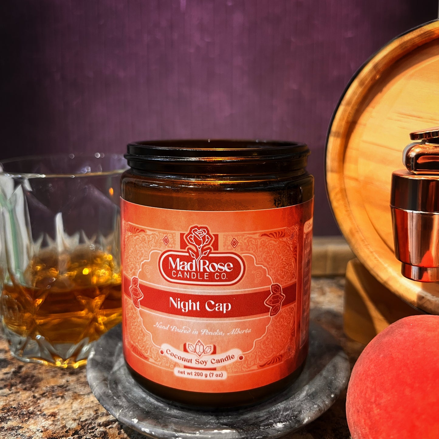 Night Cap Wood Wick - 7 Oz